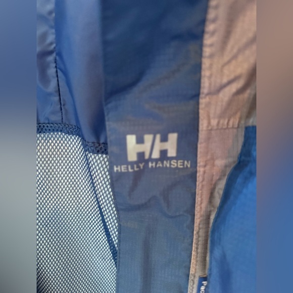 HELLY HANSEN Watertight Technology Jacket Blue/ Gray Size Large Packable - Picture 2 of 15